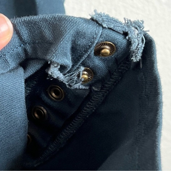 Soft Surroundings Blue Elastic Waist Metro Skinny Snap Ankle Pants Size 2X - Picture 7 of 14